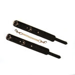 Kajdanki Boudoir Amor Black Ankle Cuffs Liebe Seele - 5