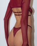 Ginny Burgundy Stringi L/Xl Promees - 5