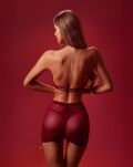 Reina Burgundy Spódniczka M/L Promees - 4
