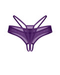 Stringi otwarte fioletowe Vibres S/M Obsessive - 6