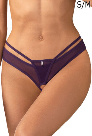 Stringi otwarte fioletowe Vibres S/M Obsessive
