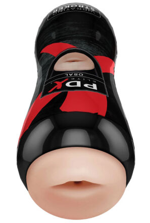 Masturbator Pdx Elite Vibrating Oral Stroker Light Pipedream