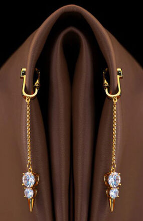 Non-Pierced Clitoral Jewelry Dangle With Snowman UPKO
