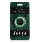 Rozciągliwy Silikonowy Pierścień Erekcyjny Medium Stretch Silicone Cock Ring Green Je Joue - 4