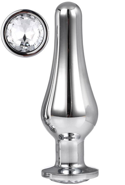 Korek Analny Gleaming Love Silver Pleasure Plug L Dreamtoys