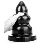 Korek analny AB97 Triple Pleasure L 25 x 15cm All Black - 2