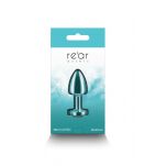 Korek Analny Z Kryształem Rear Assets Petite Green NS Novelties - 3