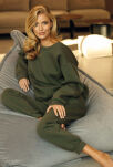 Rehema Komplet Khaki Bluza i Spodnie - 3