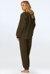 Rehema Komplet Khaki Bluza i Spodnie - 2