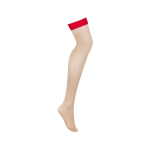 S814 Pończochy Czarwone S/M Obsessive - 3
