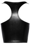 Top F275 Snake Wetlook With Front Zipper Xl Noir Handmade - 6