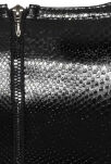 Top F275 Snake Wetlook With Front Zipper Xl Noir Handmade - 7