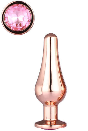 Korek Analny Gleaming Love Rose Gold Pleasure Plug S Dreamtoys