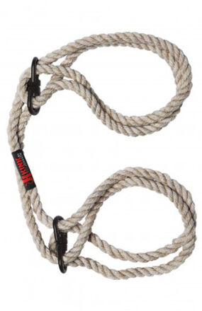 Hogtied Bind & Tie 6Mm Hemp Wrist Or Ankle Cuffs Natural Kink by DocJohnson