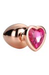 Korek Analny Gleaming Love Rose Gold Plug Small Dreamtoys - 3
