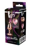 Korek Analny Gleaming Love Rose Gold Plug Small Dreamtoys - 5