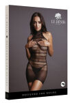 Sukienka Mini High Lace Neck Net Mini Dress Black Os Le Désir - 8