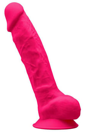 Dildo Z Przyssawką 24 Cm Model 1 9" Fuchsia Silexd