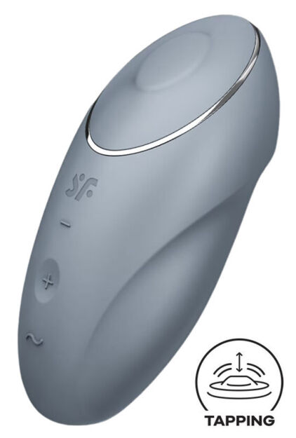 Wibrator Tap & Climax 1 Niebieskoszary Satisfyer