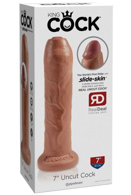 Dildo King Cock Uncut 7 Tan Pipedream