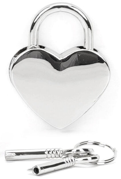 Kłódka Silver Heart Shape Padlock (2Pcs A Set) Liebe Seele