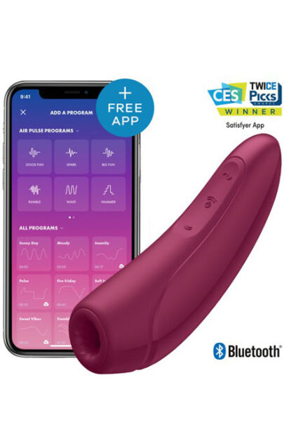 Stymulator Łechtaczki Curvy 1+ Rose Red With App Satisfyer