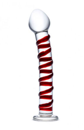 Żebrowane Szklane Dildo Mr. Swirly S Dildo Glas