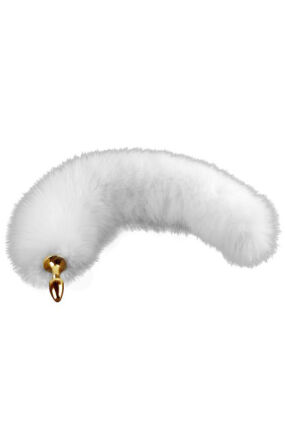 Odczepiany Metalowy Korek Z Lisim Ogonem Upko Fox Fur Tail Small Butt Plug UPKO