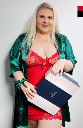 Róża Plus Size Koszulka nocna