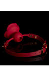 Silikonowy Knebel W Kształcie Róży Z Czerwonymi Paskami Zalo & Upko Rose Ball Gag Red Straps UPKO - 4
