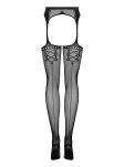 Garter Stockings S314 Czarne S/M/L Obsessive - 6