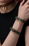 Delikatne Skórzane Kajdanki Upko Leather Thin Bracelets UPKO - 3