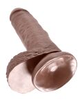 Dildo 18Cm King Cock With Balls Brown Pipedream - 4