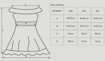 Koronkowa Babydoll Ze Stringami Flores L/Xl Obsessive - 7