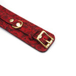 Kinbaku Ukiyoe Red Rosy Lamb Leather Handcuffs Liebe Seele - 4