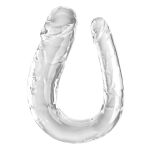 Podwójne dildo 44 cm Clear Large Double Trouble King Cock - 2