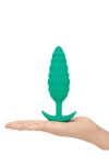 Korek analny Twist Texture Plug Green b-Vibe - 4