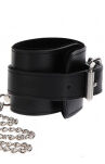 Obróżka Z Kajdankami Heavy Collar And Wrist Cuffs Black Taboom - 5