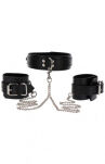 Obróżka Z Kajdankami Heavy Collar And Wrist Cuffs Black Taboom - 3