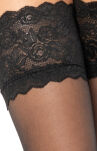 Catherine black stockings Pończochy - 4