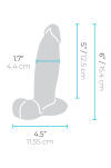 Dildo 15,4 cm Slipskin 6 Inch Girthy B-Vibe - 7