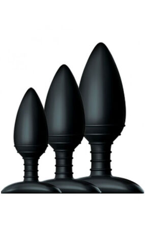Zestaw 3 Korków Analnych Butt Plug Trio 3 Solid Silicone Butt Plugs S M L Nexus