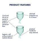 Kubeczki Menstuacyjne Feel Secure Menstrual Cup Set Satisfyer - 4