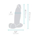 Dildo 17,8 cm Slipskin 7 Inch Girthy B-Vibe - 8
