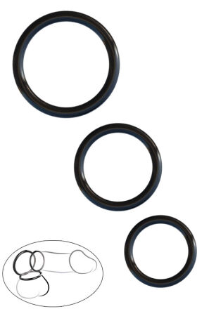 Zestaw Pierścieni Fantasy C-Ringz Silicone 3-Ring Stamina Set Pipedream