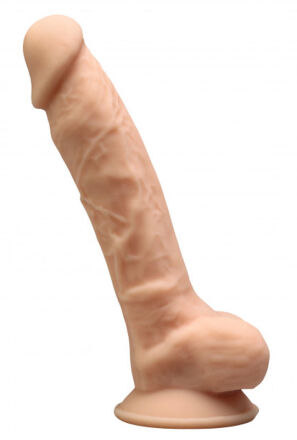 Silikonowe Dildo Model 1 18 Cm Flesh Silexd