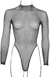 Body Le Désir With Fishnet Structure And Turtle Neck One Size Le Désir - 7