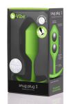 Korek analny Snug Plug 3 Lime b-Vibe - 6
