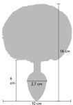 Korek Analny Toyjoy Happiness Enchanting Bunnytail Buttplug White TOYJOY - 3