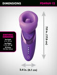 Stymulator łechtaczki Pleasure Sucker Purple Fantasy For Her - 7